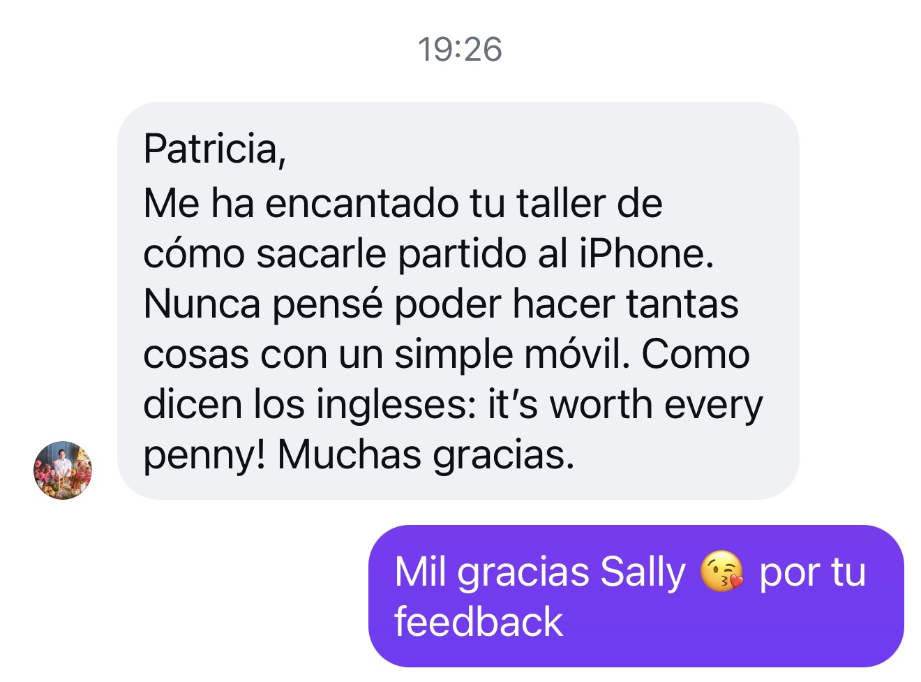 Testimonio de alumna 2